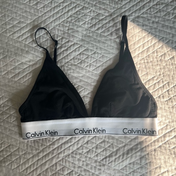 Calvin Klein - Black Cotton Bralet - US SM - Picture 5 of 6
